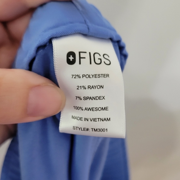 Figs Men's Cairo Cargo Scrub Pants, Size L, Ceil Blue, Healthcare Nursing Doctor - Picture 13 of 16